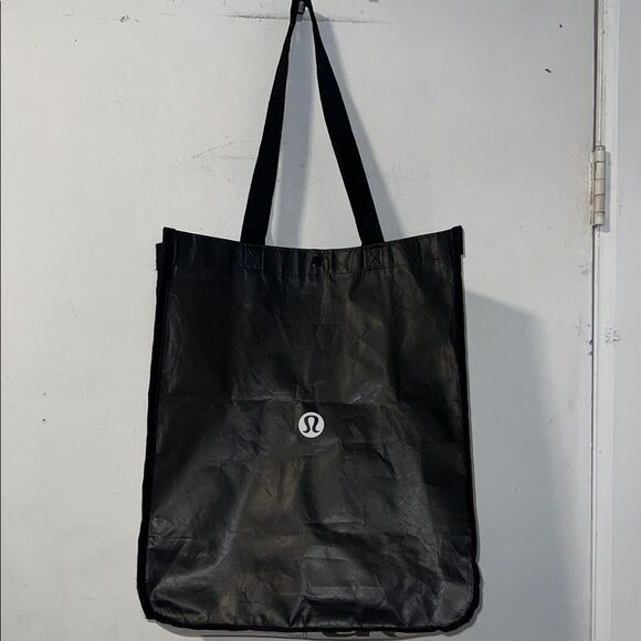 LULULEMON ATHLETICA Black and White Reusable Large Tote Bag - Picture 1 of 7